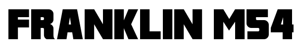 Franklin M54 font preview
